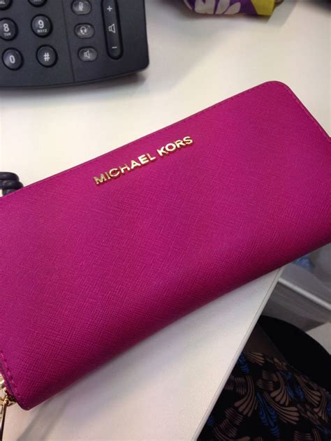 michael kors pink wallet price|Michael Kors hot pink wallet.